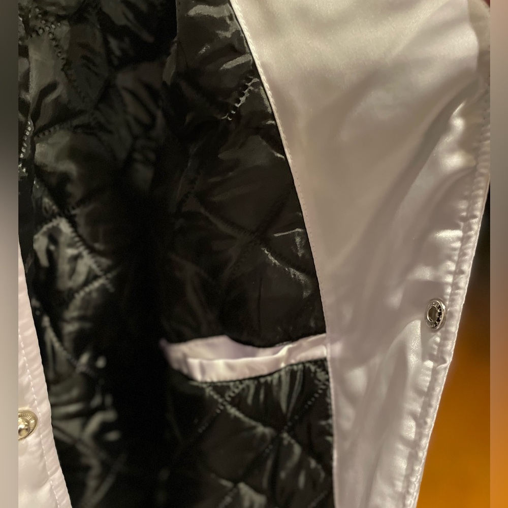 Hennessy White Jacket with Orange Accents. - Picture 4 of 5